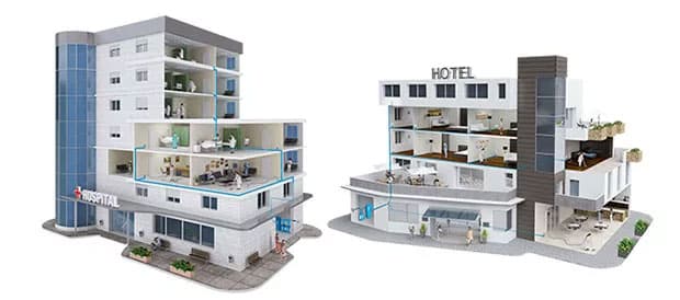 Zentralstaubsauger zur professionellen Reinigung für Gewerbe