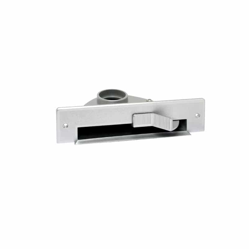 Saugsteckdose VAC PAN ACTIVE für Möbel in grau metallisiert