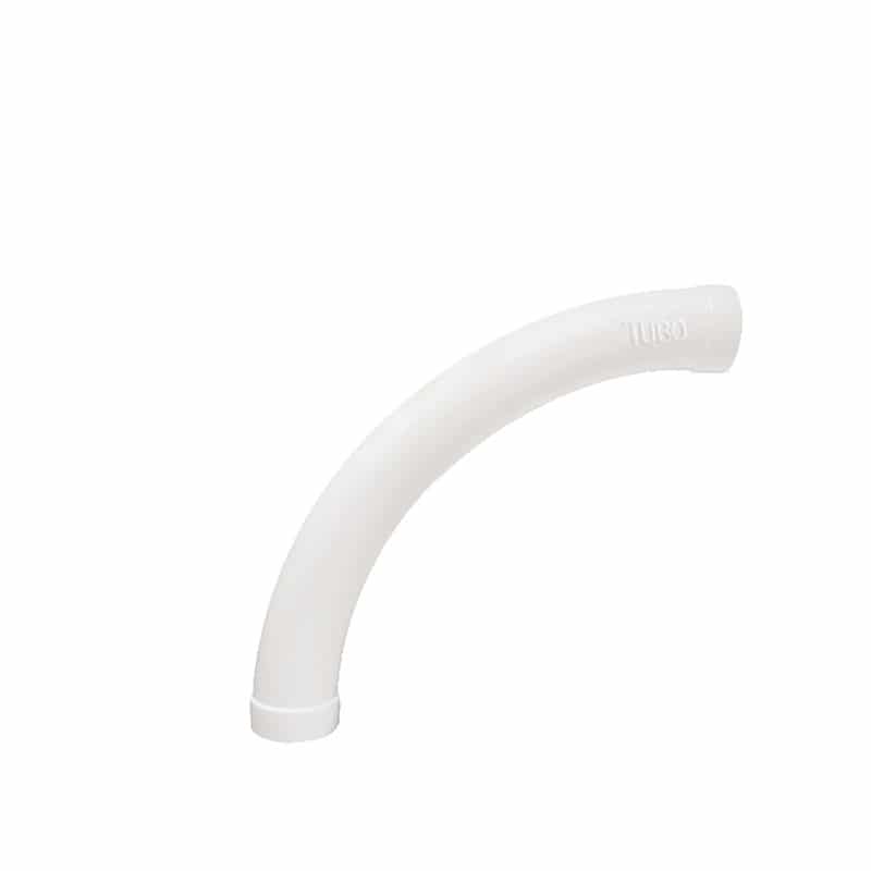 PVC-Bogen 2" PRATICO 90° innen/innen großer Radius