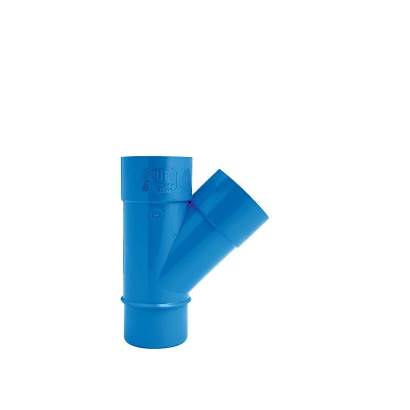 45° PVC-Abzweig Ø 100 AG/IG