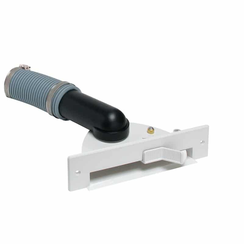 Saugsteckdose VAC PAN ACTIVE für Möbel weiß mit Montagesatz