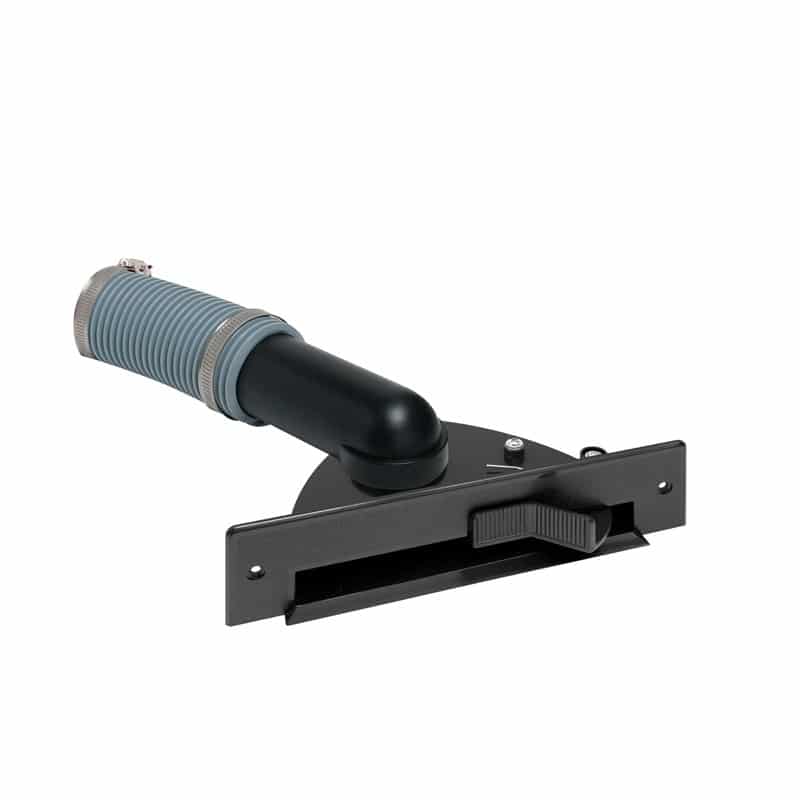 Saugsteckdose für Möbel schwarz mit Montagesatz